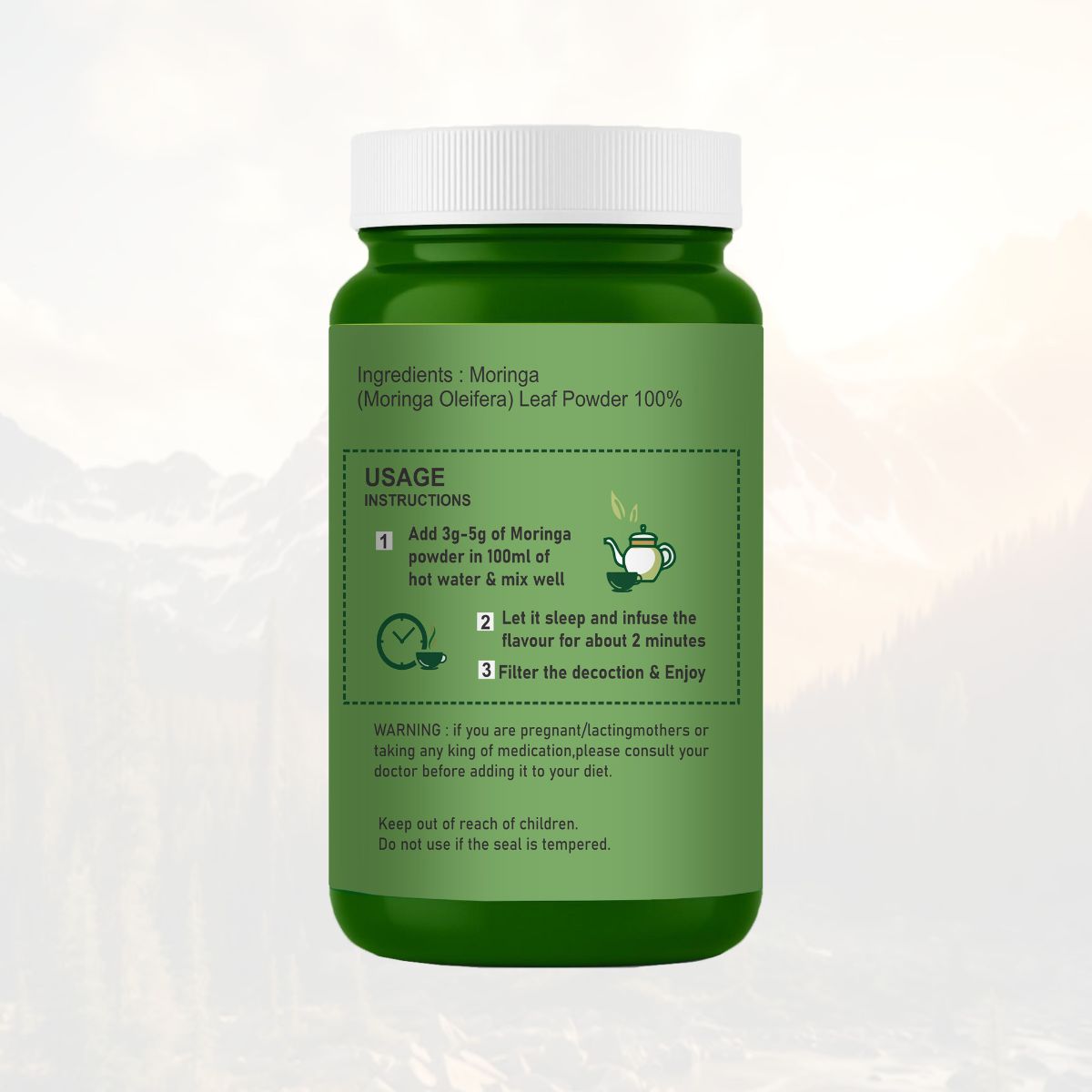 Ayureshwari Moringa Powder – Organic Superfood for Energy, Immunity & Wellness (200g) – image 2