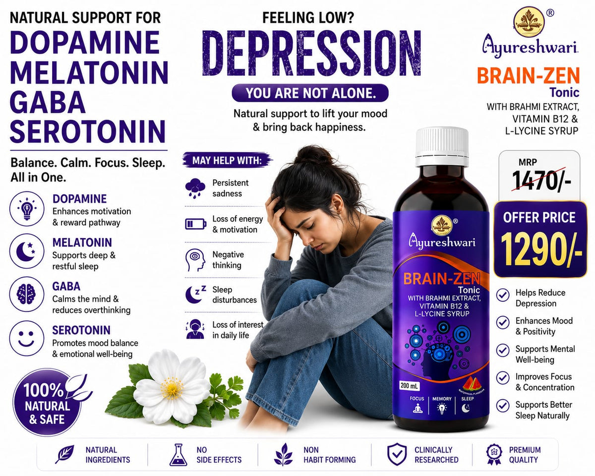 Ayureshwari Brainzen Tonic – Brain Health & Memory Support Syrup with Brahmi & Vitamin B-Complex (200 ml) – image 9