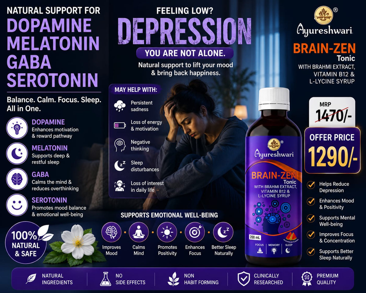 Ayureshwari Brainzen Tonic – Brain Health & Memory Support Syrup with Brahmi & Vitamin B-Complex (200 ml) – image 8