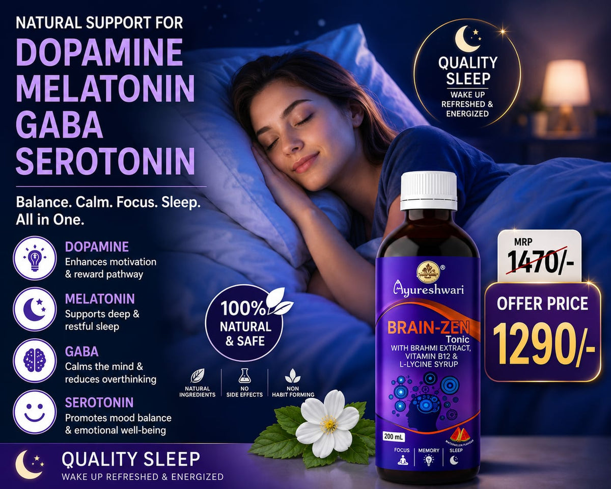 Ayureshwari Brainzen Tonic – Brain Health & Memory Support Syrup with Brahmi & Vitamin B-Complex (200 ml) – image 5