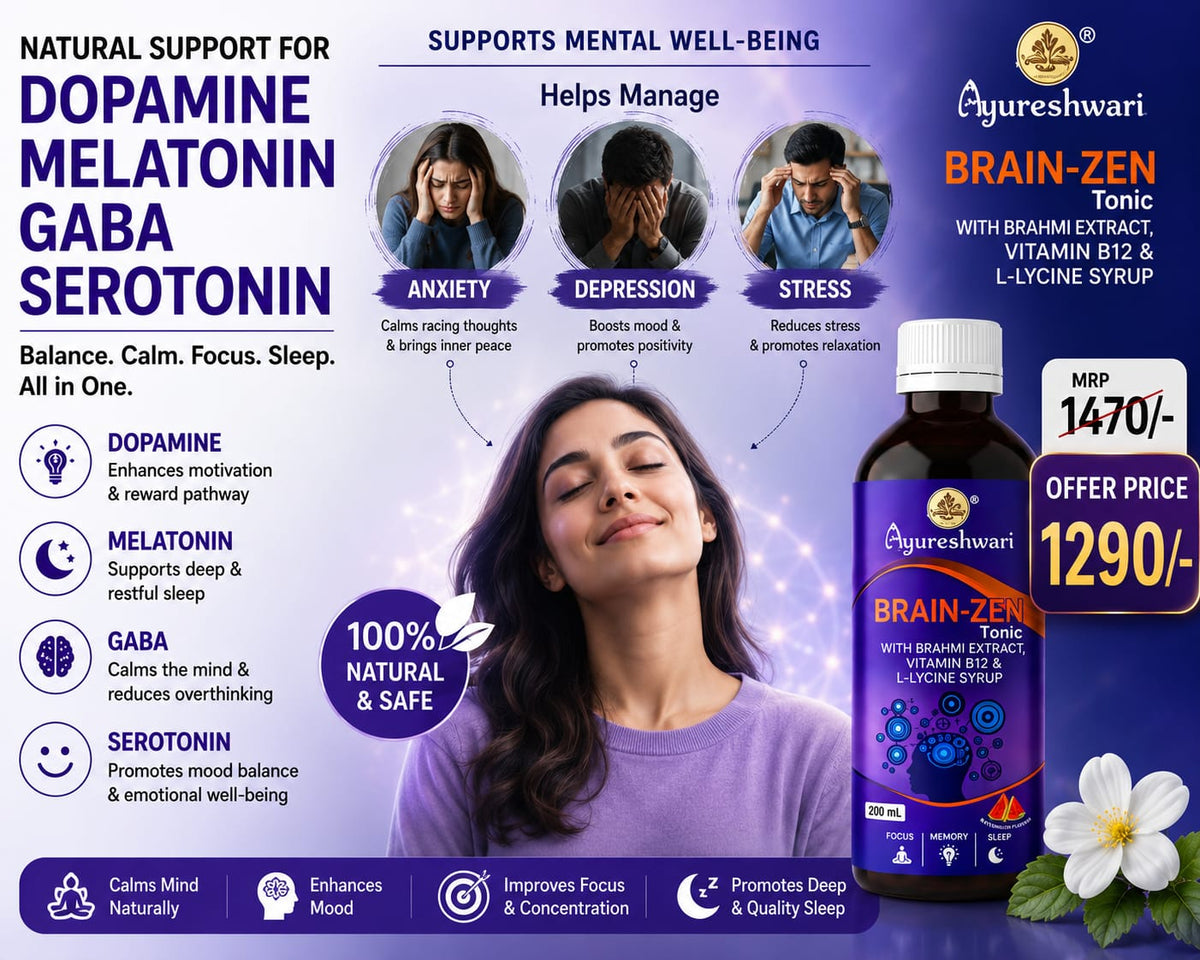 Ayureshwari Brainzen Tonic – Brain Health & Memory Support Syrup with Brahmi & Vitamin B-Complex (200 ml) – image 6