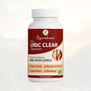 Ayureshwari Uric Clear Capsules – Supports Healthy Uric Acid Levels (30 Capsules)